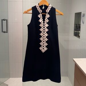 Lilly Pulitzer XXS Jane Shift Dress Navy Never Worn